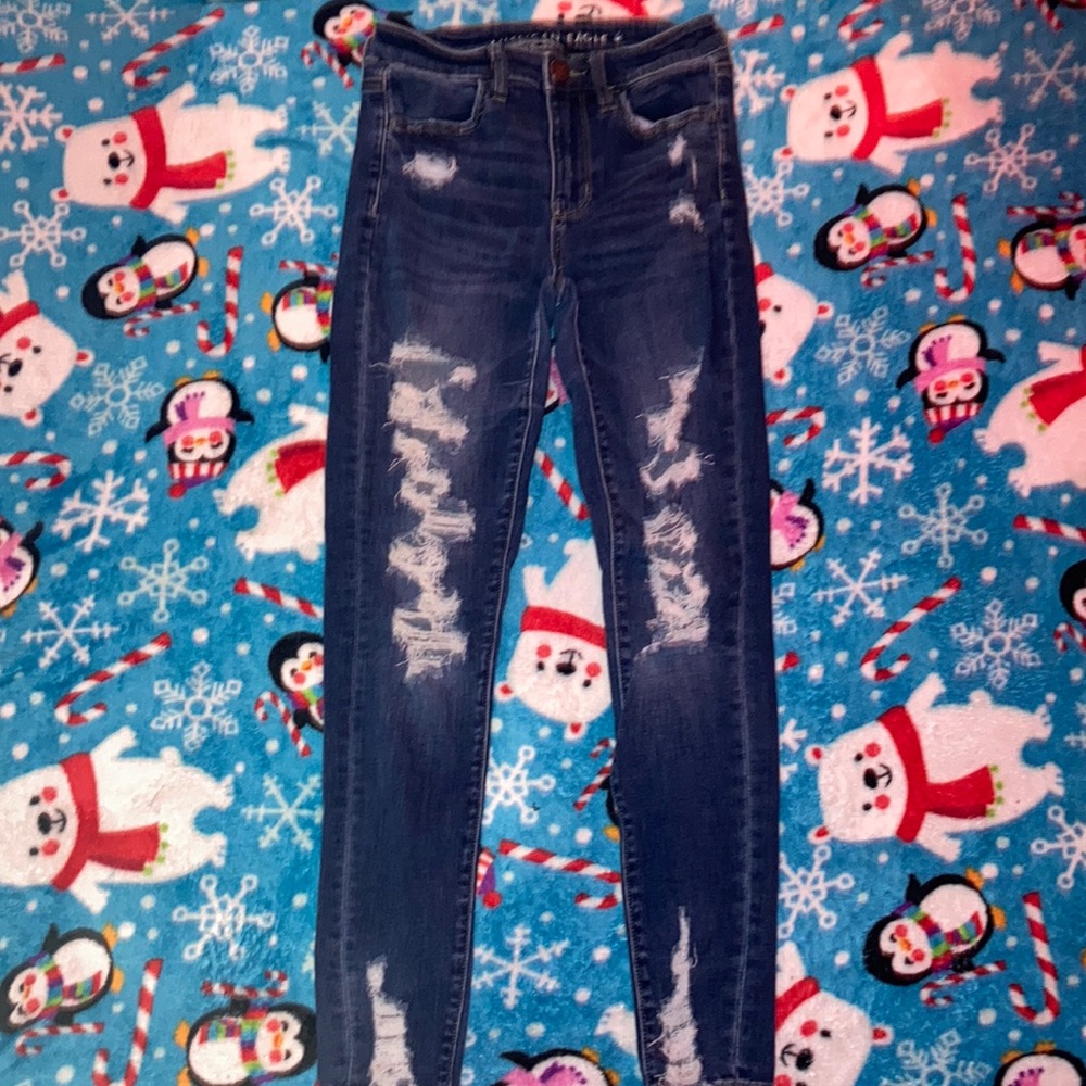 Size 2, brand American eagle, skinny jeans
